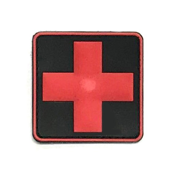 Medic - Red Cross Patch, Black — G MILITARY