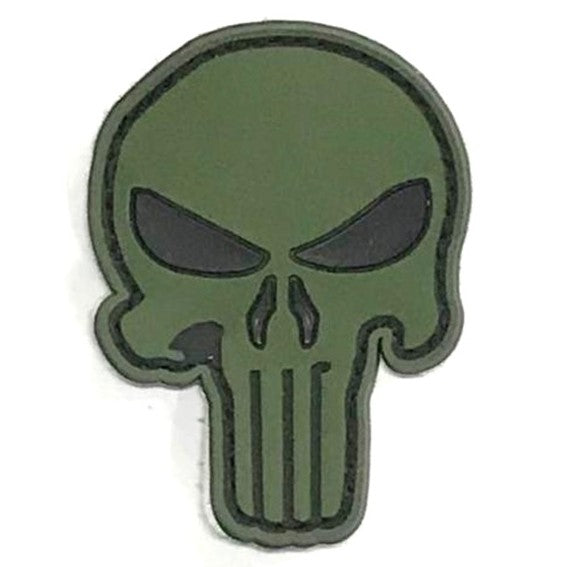 Punisher Skull V2 Patch, Green