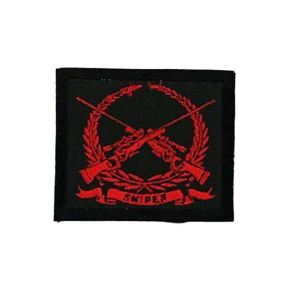 Sniper Patch, Red on Black