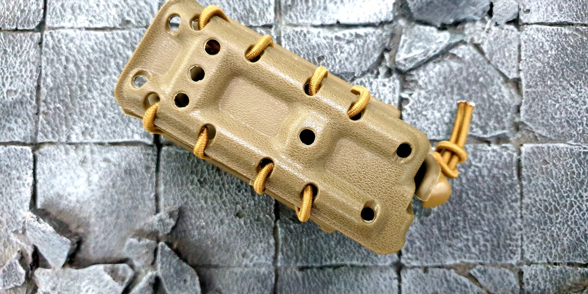 Hard Shell Magazine Pouch KHAKI for 9mm — G MILITARY