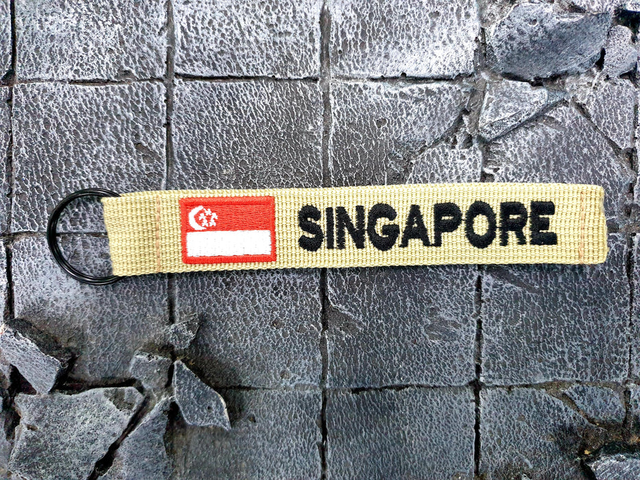 Customised Keychain Embroidery Name Tag