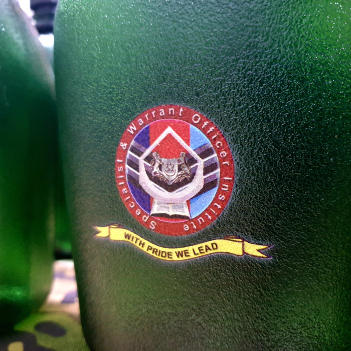 (Get a Quote) BPA-FREE Translucent Army Green Canteen Bottle with Customised Logo