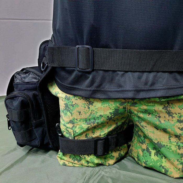 TACTICAL MOLLE THIGH POUCH BLACK