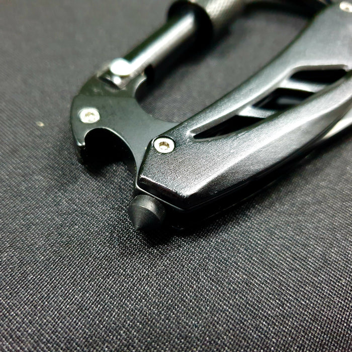 BrigadeQM Mini Carabiner Gear Clip - Black