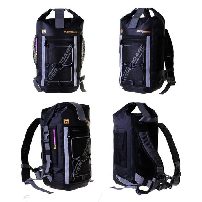 Pro-Light Waterproof Backpack Black, 20L, Overboard.