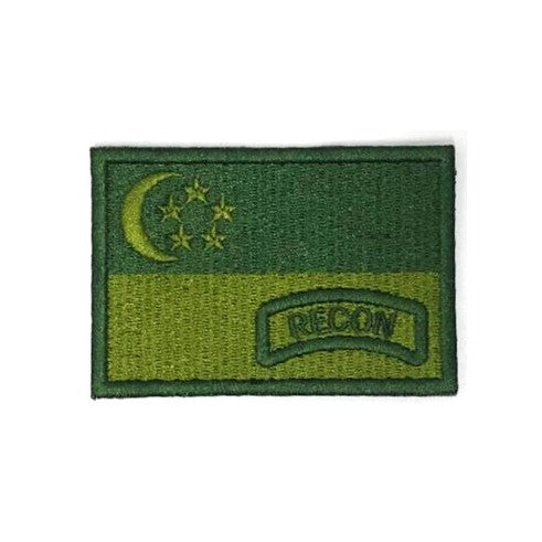 Singapore Flag - RECON Patch, Green - Green.B