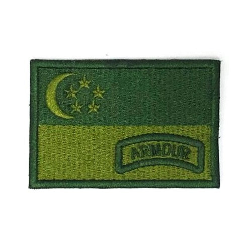 Singapore Flag - ARMOUR Patch, Green - Green.B