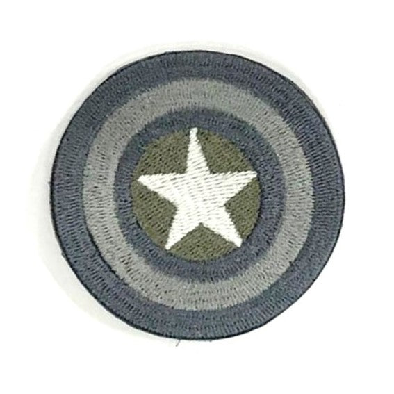 Captain America's Shield Patch, Gray