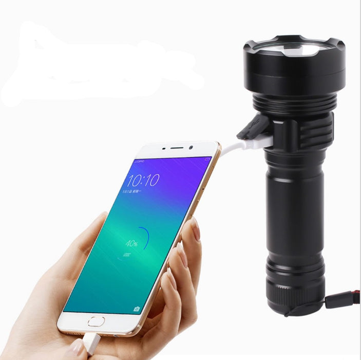 Fsb Flashlight 18650 waterproof cross-border USB rechargeable flashlight — G MILITARY