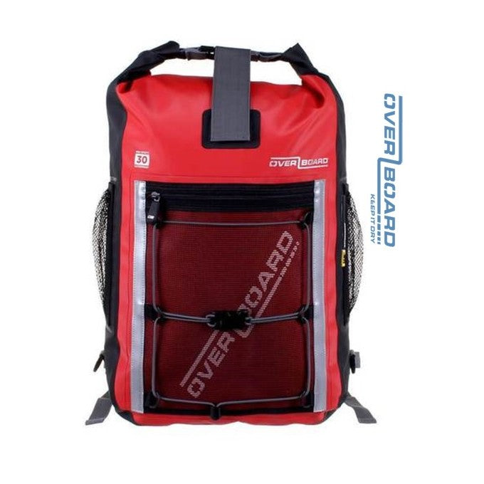 Pro-Sports Waterproof Backpack 30L, OverBoard, Red