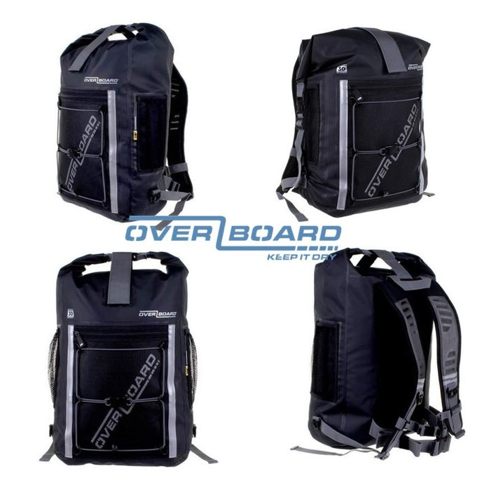 Pro-Sports Waterproof Backpack 30L, OverBoard, Black