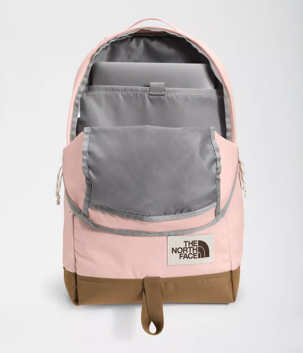 evening pink north face backpack THE NORTH FACE® TNF DAYPACK EVENING SAND PINK DARK HEATHER/UTILITY BRO — G MILITARY