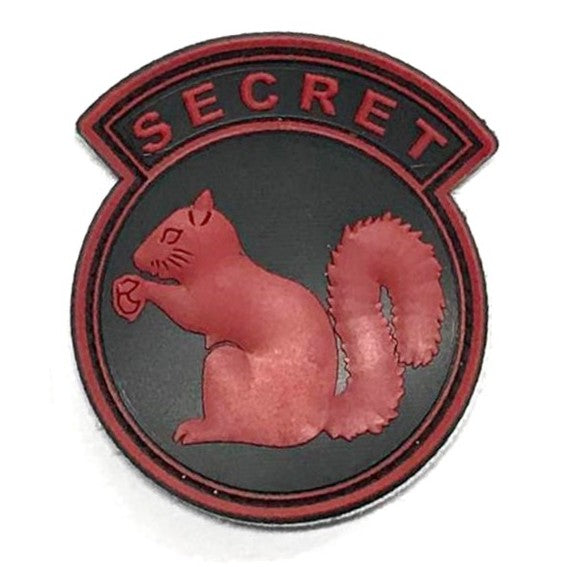SECRET Squirrel Patch, Red
