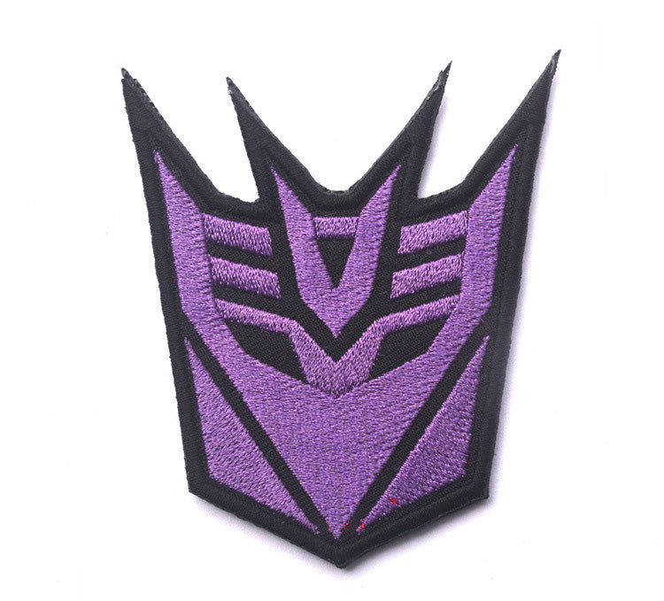 Transformers Purple Decepticon Logo Embroidery Patch