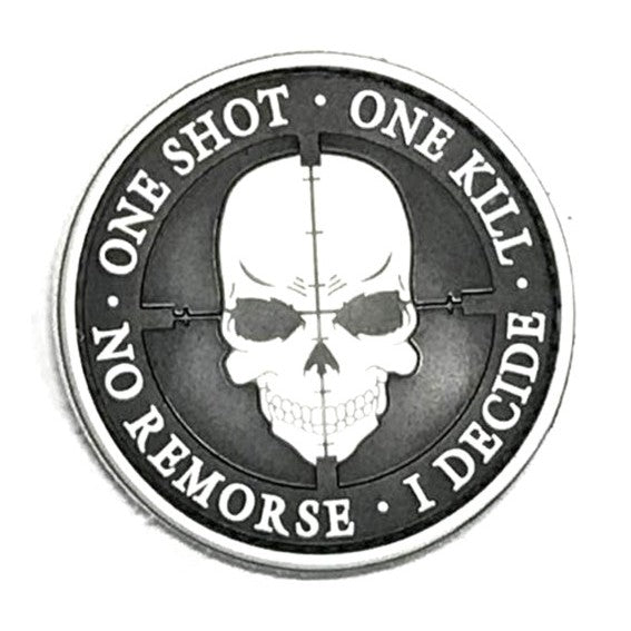 Skull - One Shot.One Kill.No Remorse.I Decide Patch