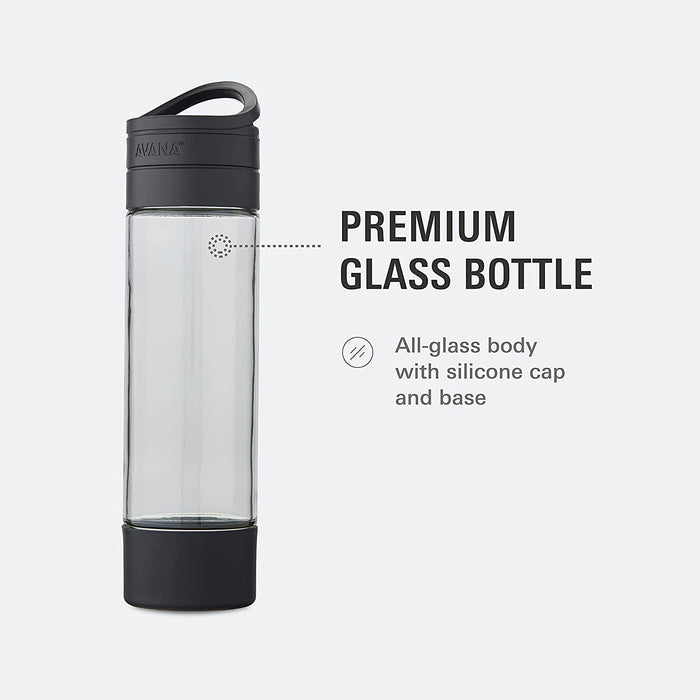 AVANA® Makai™ 19-oz. Glass Water Bottle - Stone Grey