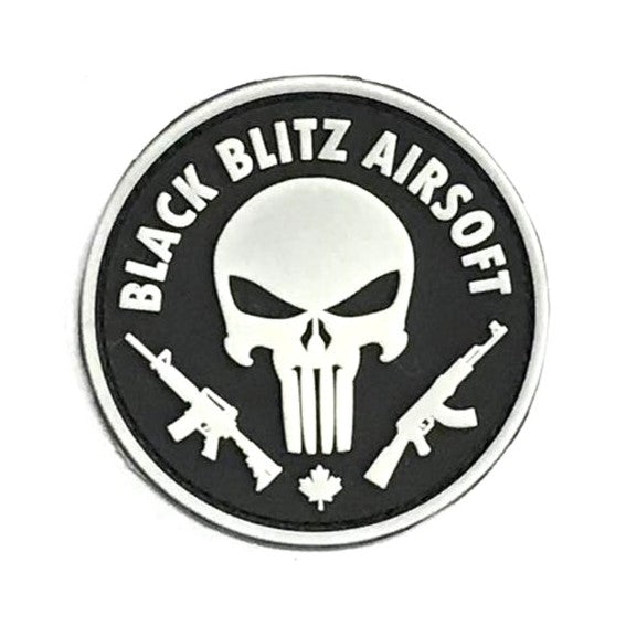 Skull - Black Blitz Airsoft Patch