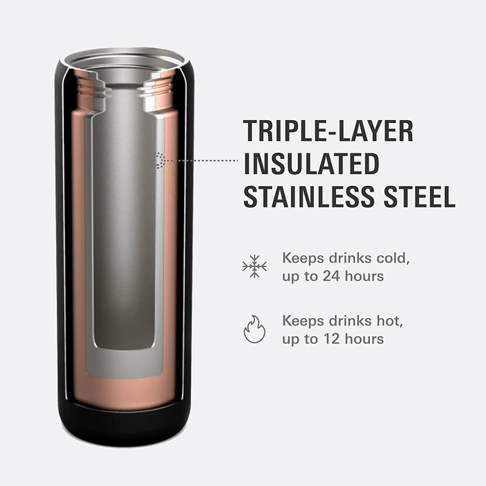 AVANA® Beckridge™ 32-oz. Stainless-Steel Double Wall Insulated Water Bottle - Onyx