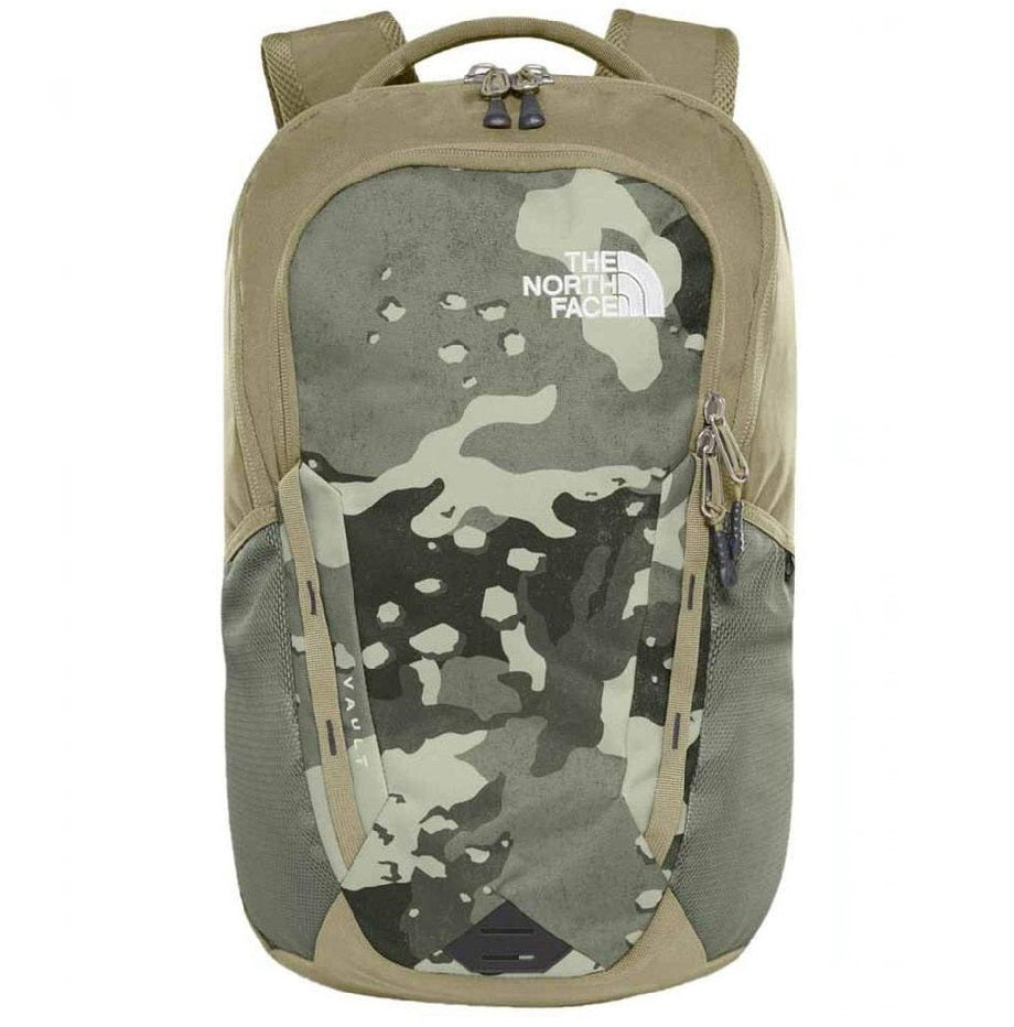north face camouflage old design backpack THE NORTH FACE® TNF VAULT MOAB KHAKI WOODCHIP CAMO DESERT PRINT/TWILL BEIGE
