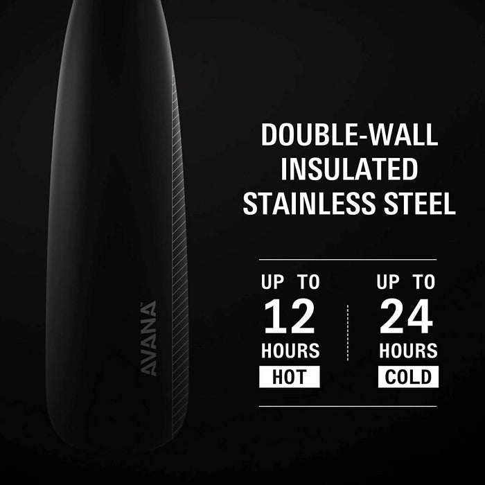 AVANA® Ashbury™ 24-oz. Stainless Steel Double Wall Insulated Water Bottle - Pomegranate