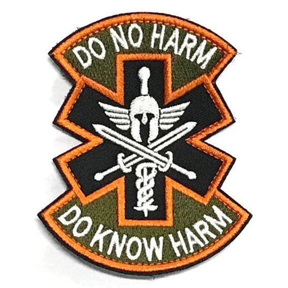 Spartan - Do Not Harm.Do Know Harm Patch, Green