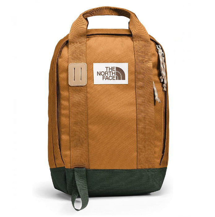 THE NORTH FACE® TNF TOTE PACK TIMBER TAN/CANVAS GREEN/KELP TAN