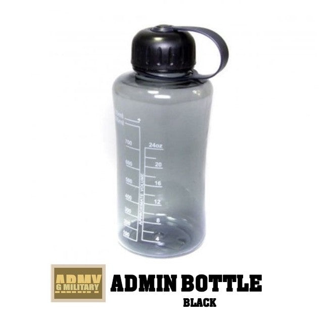 Admin Water Bottle, black
