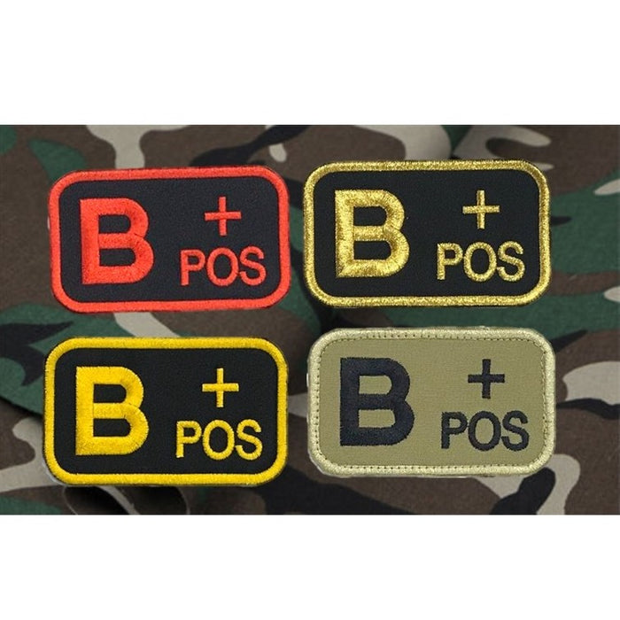 B+ POS Blood Group Patch