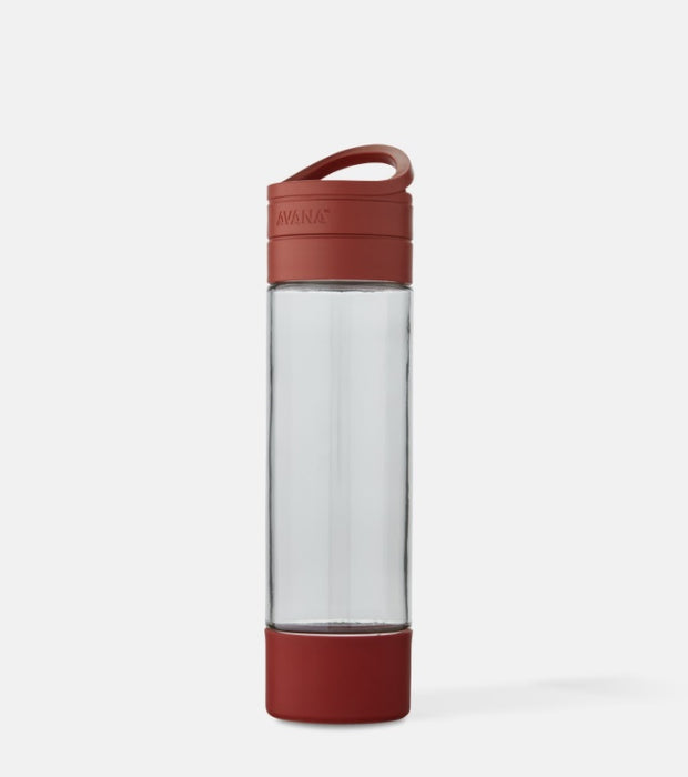 AVANA® Makai™ 19-oz. Glass Water Bottle - Brick Red