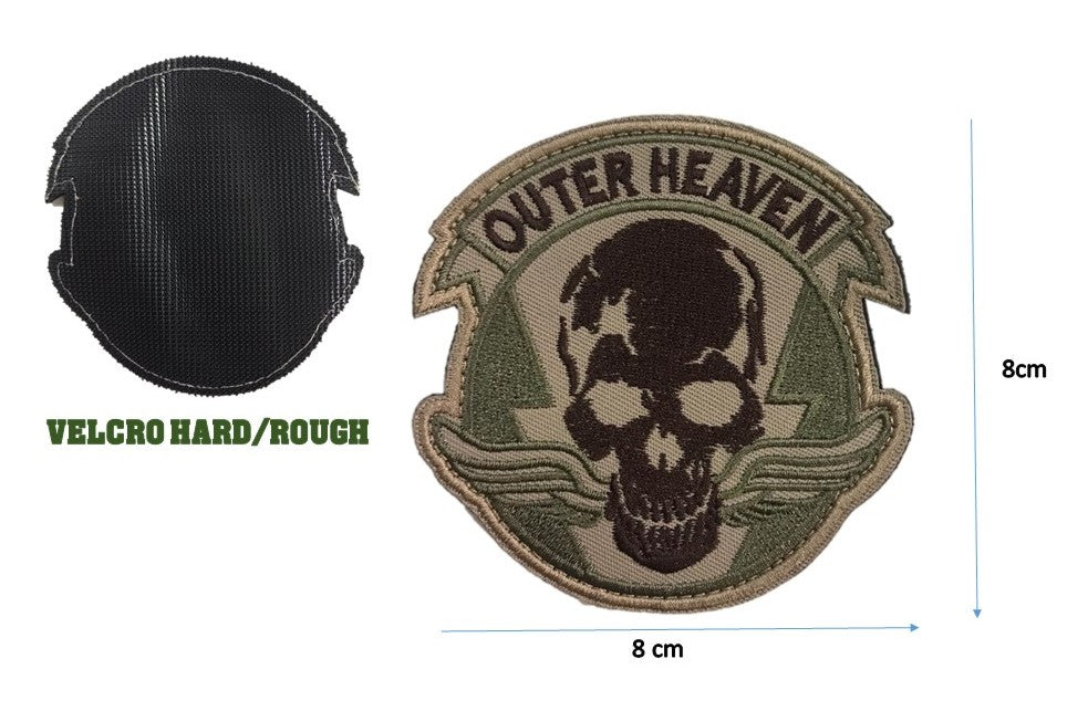 Outer Heaven Skull Patch, with Velcro