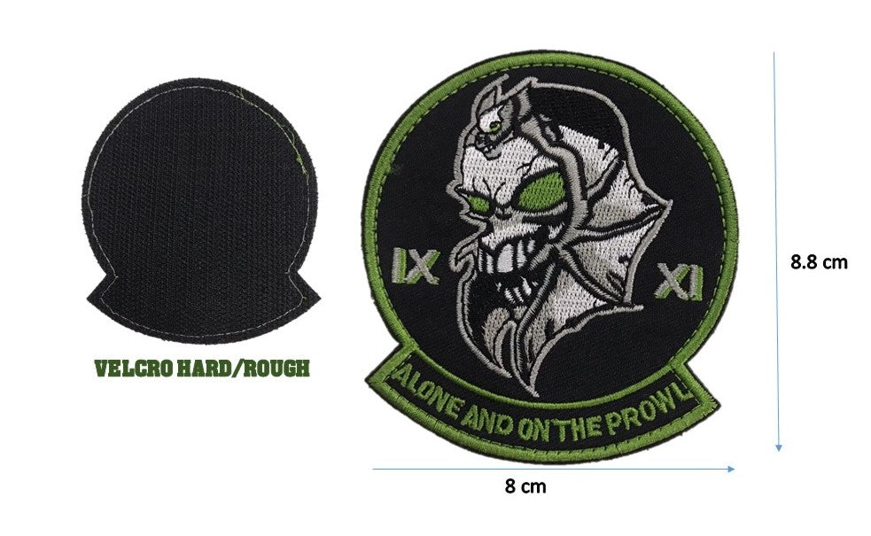Skull Bat XI Patch, with Velcro