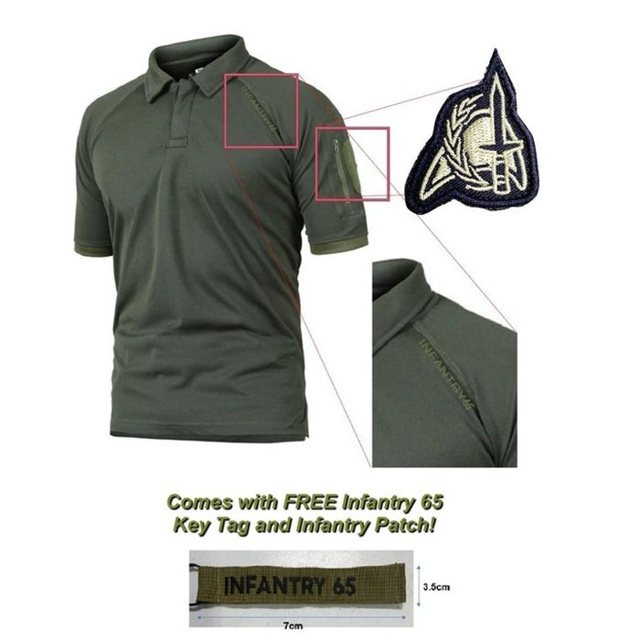 INFANTRY 65 Tactical Polo T- Shirt Package