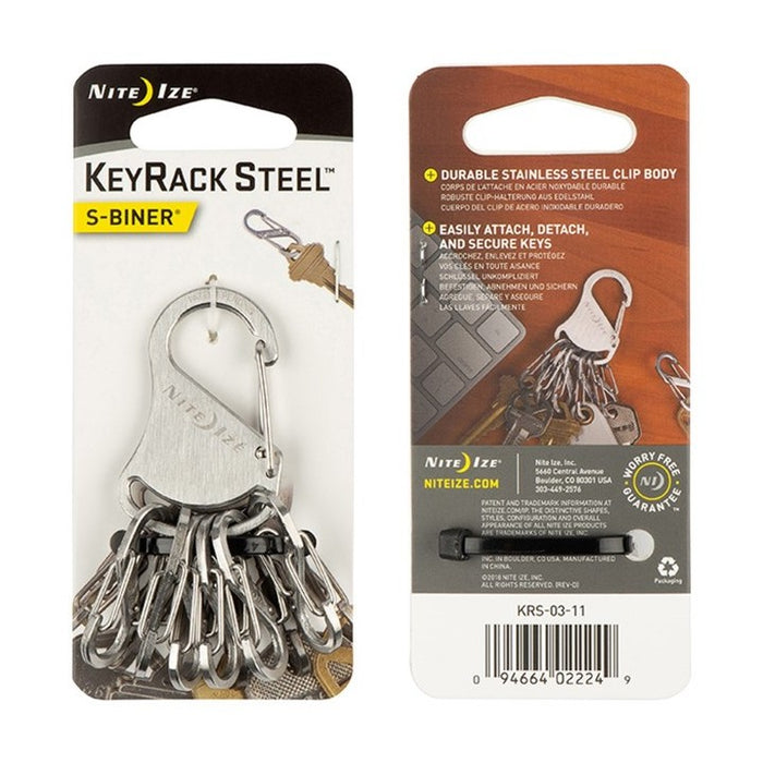 Niteize KeyRack Steel - S-Biner - Stainless