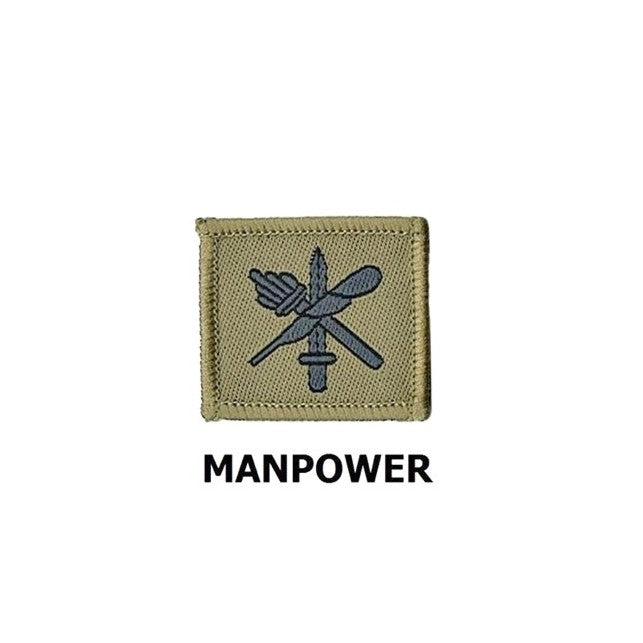 MANPOWER COLLAR Army No.4 Badge