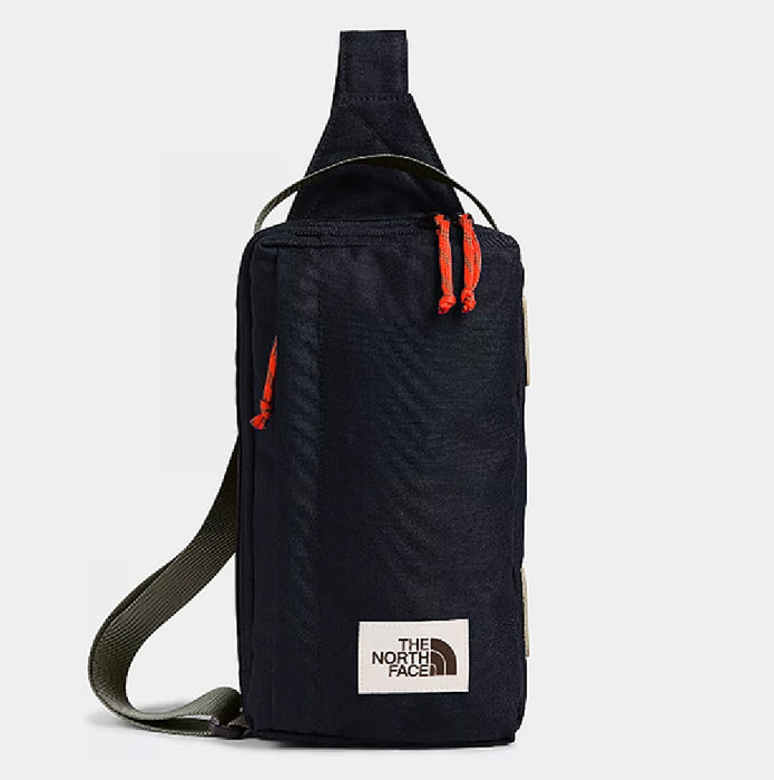 THE NORTH FACE® TNF FIELD BAG AVIATOR NAVY LIGHT HEATHER/NEW TAUPE GREEN