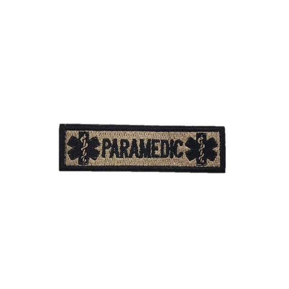 Paramedic Embroidery Patch Light Khaki