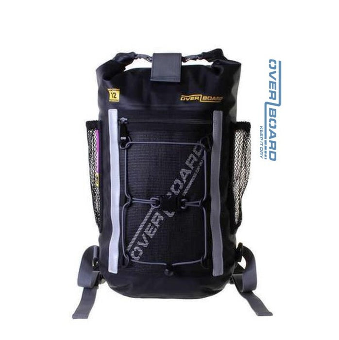 Pro-light waterproof backpack 12L, Overboard, Black