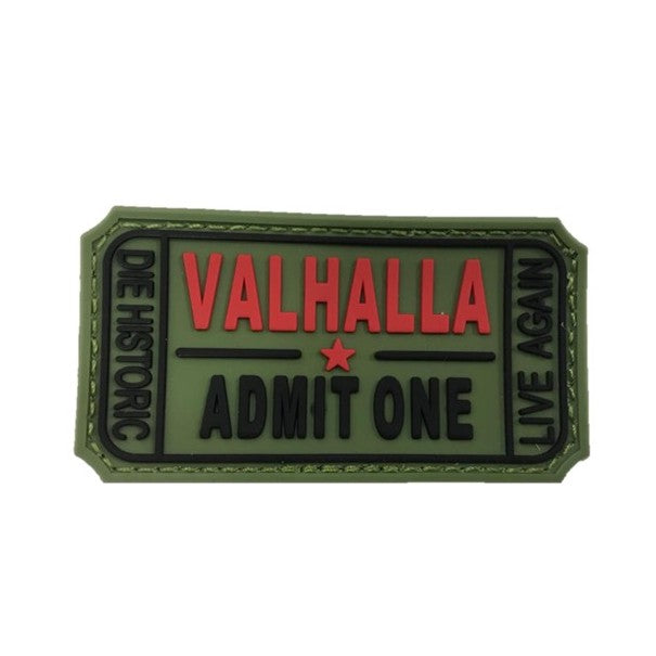 Valhalla Green  Rubber Patch with Velcro