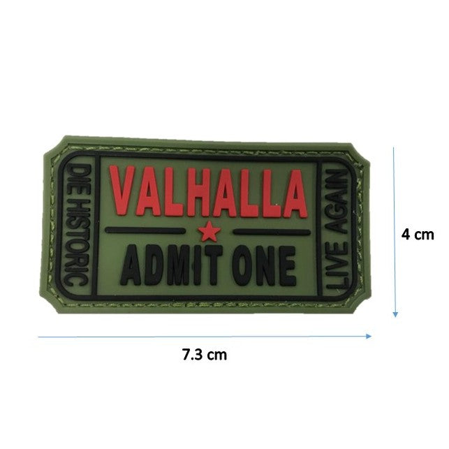 Valhalla Green  Rubber Patch with Velcro