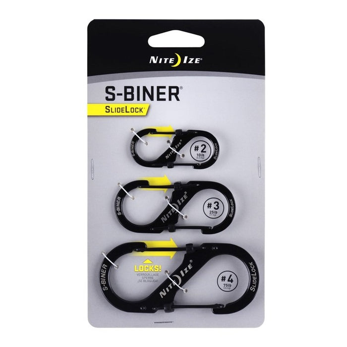 Niteize S-Biner® SlideLock® Aluminum - 3 Pack
