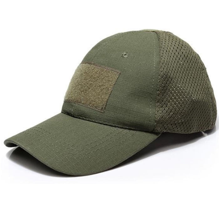 Velcro Cap with behind Netting , Green