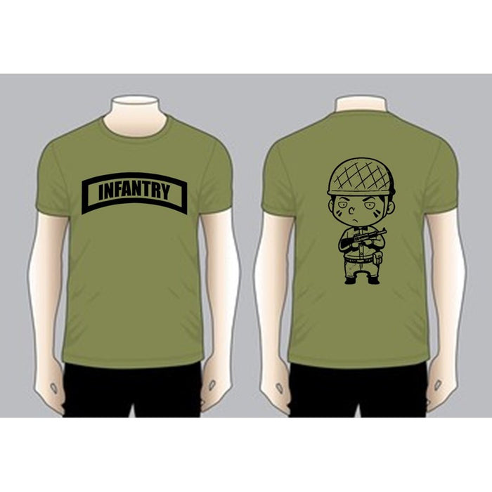 SOLDIER INFANTRY T-shirt, Olive Green Dri Fit