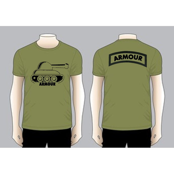 BIG TANK ARMOUR T-shirt, Olive Green Dri Fit