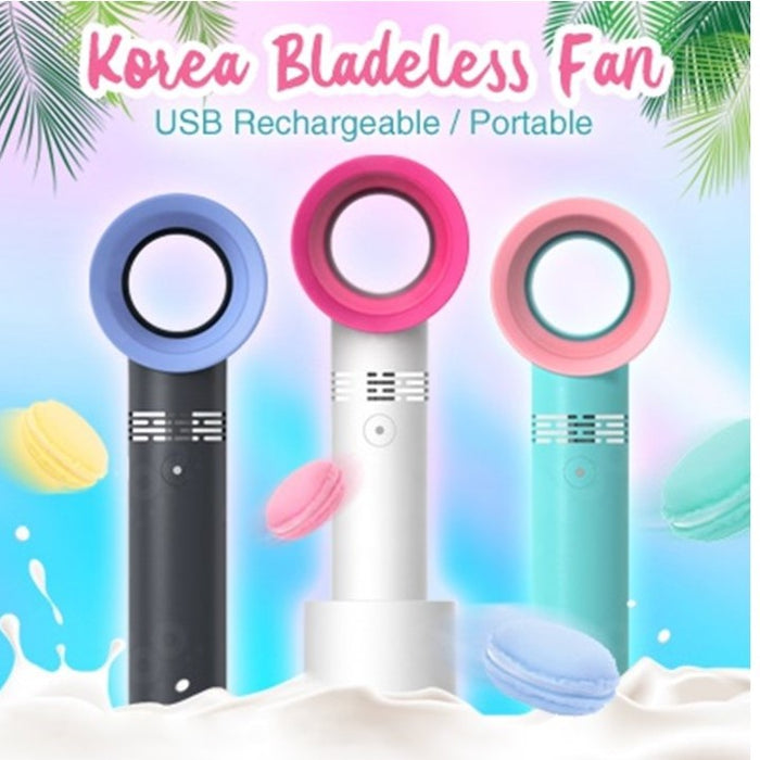 ZERO 9 Mini Portable Bladeless Fan ★ Safe even for Children / USB Fan / Handheld Fan