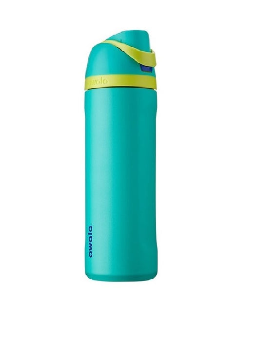Owala Flip 24 oz Stainless Steel Water Bottle Green Neon Basil