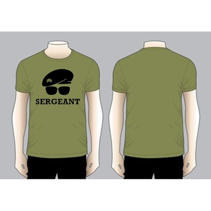 SERGEANT T-shirt, Olive Green Dri Fit