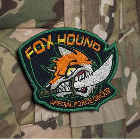 Foxhound Army Special Forces Tactical PVC Patch - Military Style Morale Badge