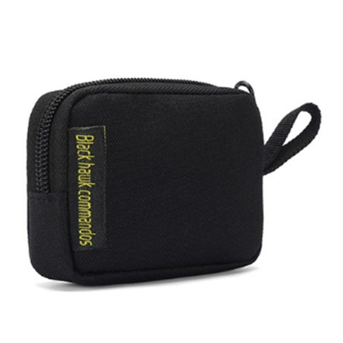 Outdoor products triangle buckle square parts bag earphone bag - BLACK