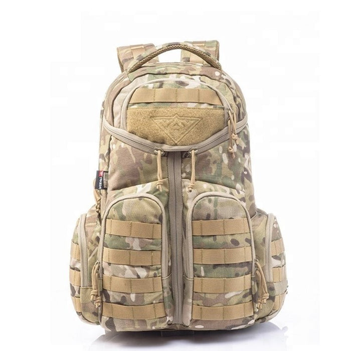 YAKEDA high quality outdoor school backpack outdoor hiking camping backpack waterproof with organizer compartment - Camo
