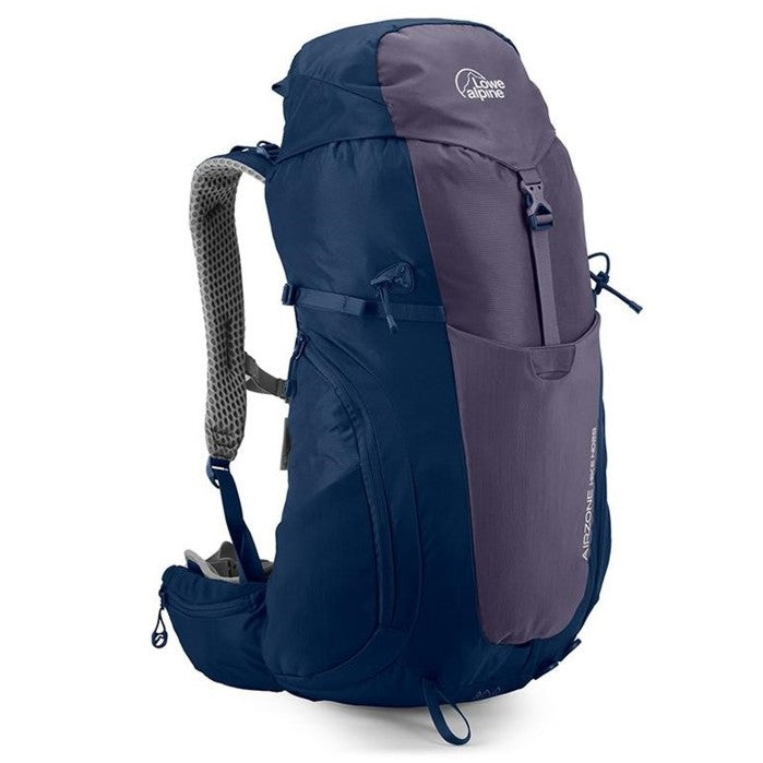 AirZone Hike ND28 Litres Backpack (Design for Women) , Aubergine/Blue Print